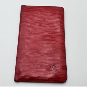 Louis Vuitton RARE vintage LUXURY Malletier EDITION Red EPI Leather WALLET